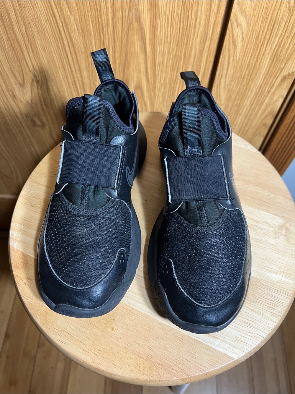 Nike Kids Black Slip-On Athletic Sneakers